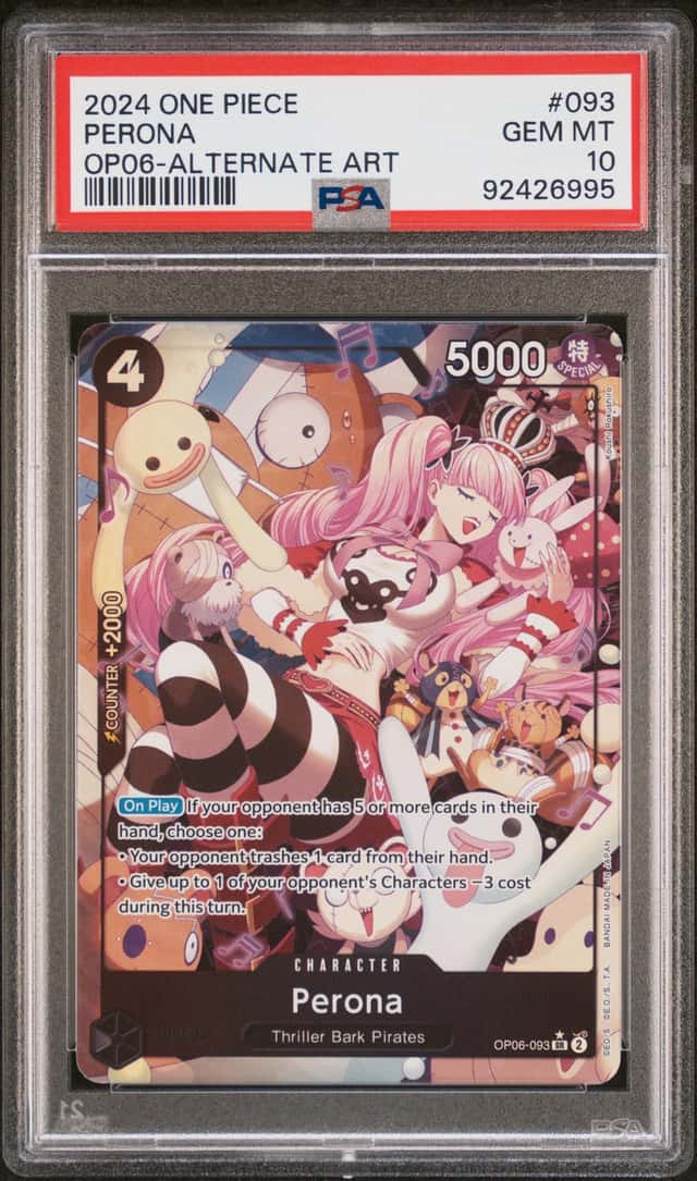 6995 Perona 2024 One Piece Wings of The Captain #OP06-093 Alternate Art PSA 10