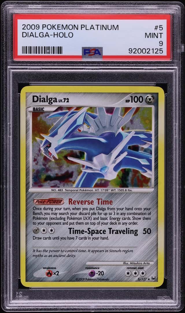 2009 Pokemon Platinum Holo Dialga #5 PSA 9 MINT