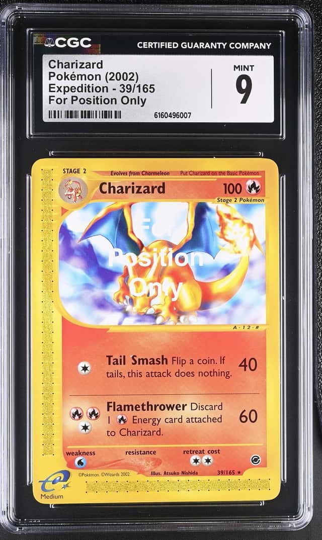 2002 Pokemon Expedition For Position Only Charizard #39 CGC 9 MINT