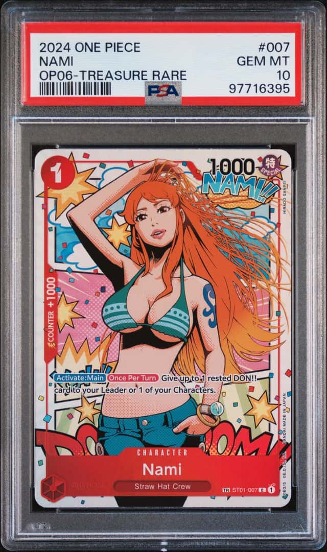 2024 One Piece OP-06 Treasure Rare #007 Nami PSA 10 GEM MINT