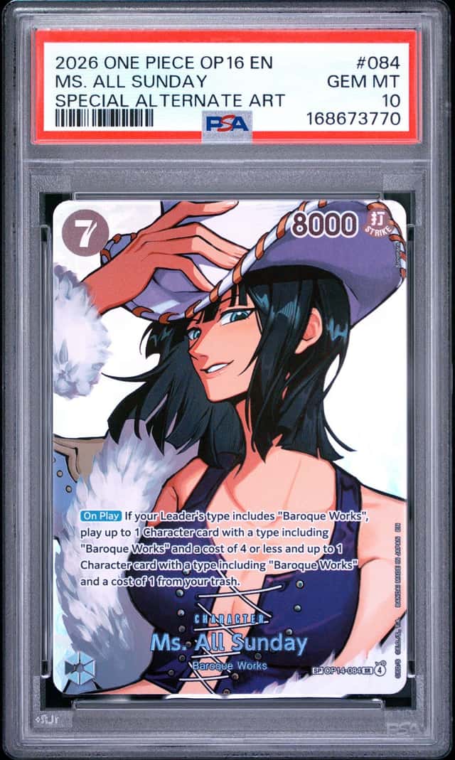 2026 One Piece Op16-The Time Of Battle #084 MS. All Sunday PSA 10