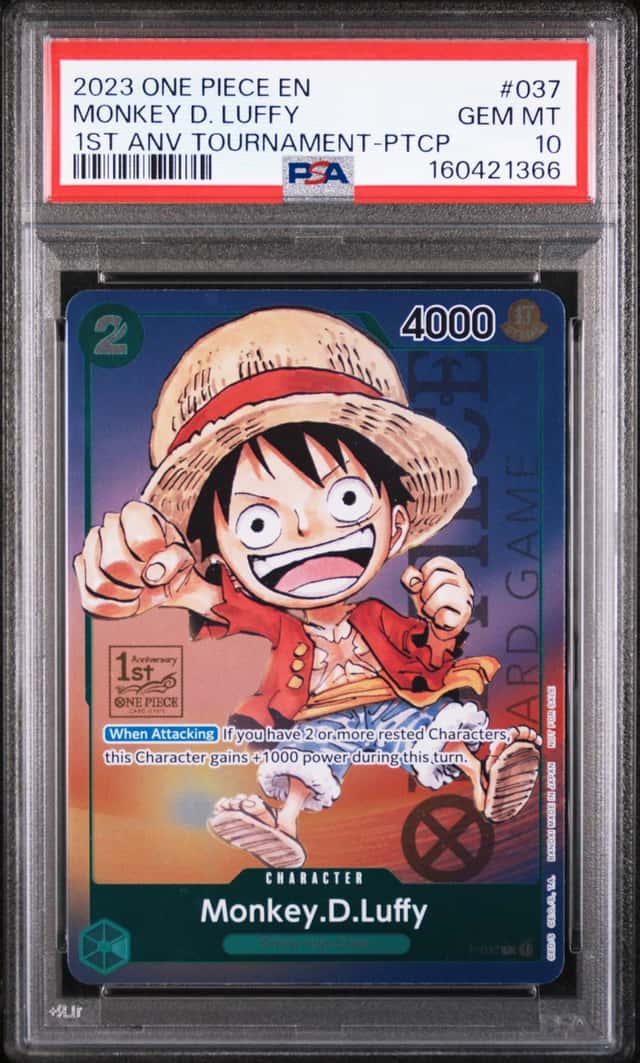 2023 ONE PIECE PROMOS #037 MONKEY D. LUFFY PSA 10