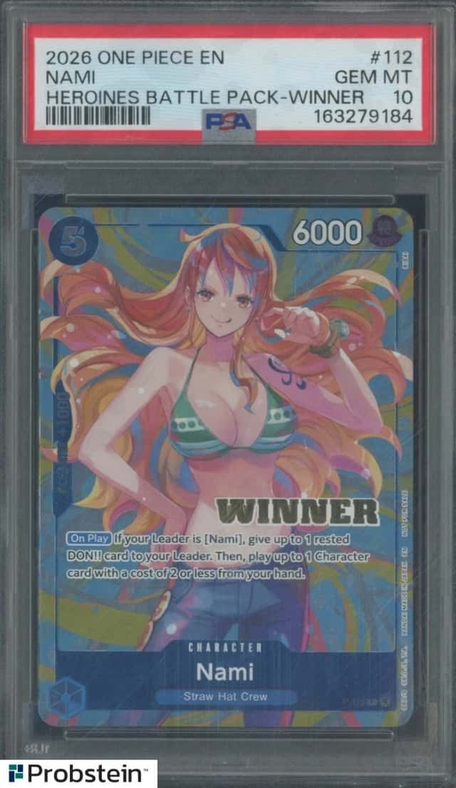 2026 One Piece EN Heroines Battle Pack Winner #112 Nami PSA 10 GEM MINT