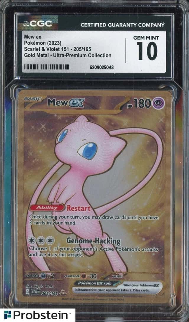 2023 Pokemon MEW EN Ultra Premium UPC Gold Metal #205 Mew ex CGC 10