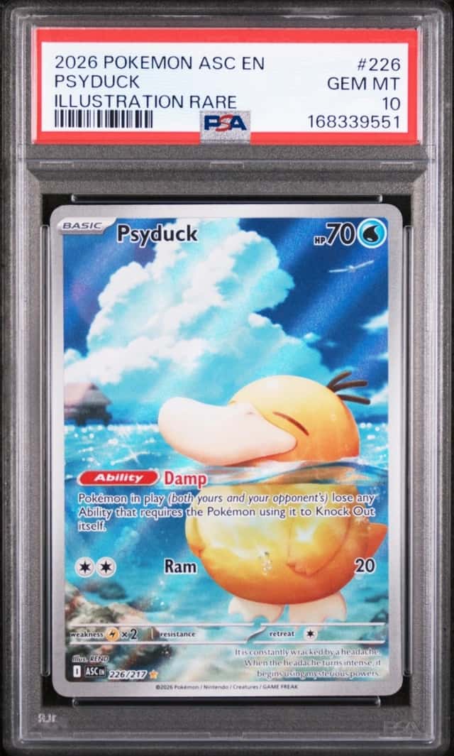 2026 POKEMON ASC EN-ASCENDED HEROES ILLUSTRATION RARE #226 PSYDUCK PSA 10