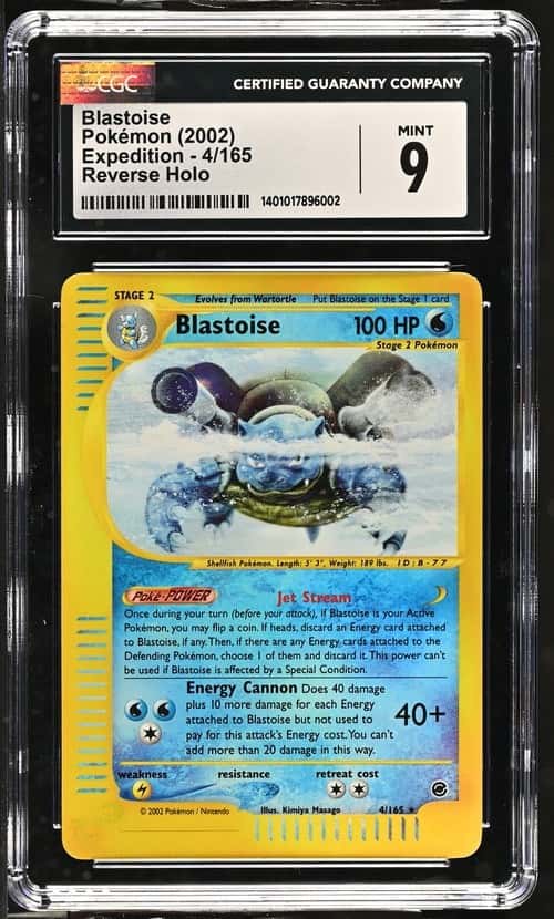 2002 Pokemon Expedition #4 Blastoise Reverse Holo CGC 9 MINT