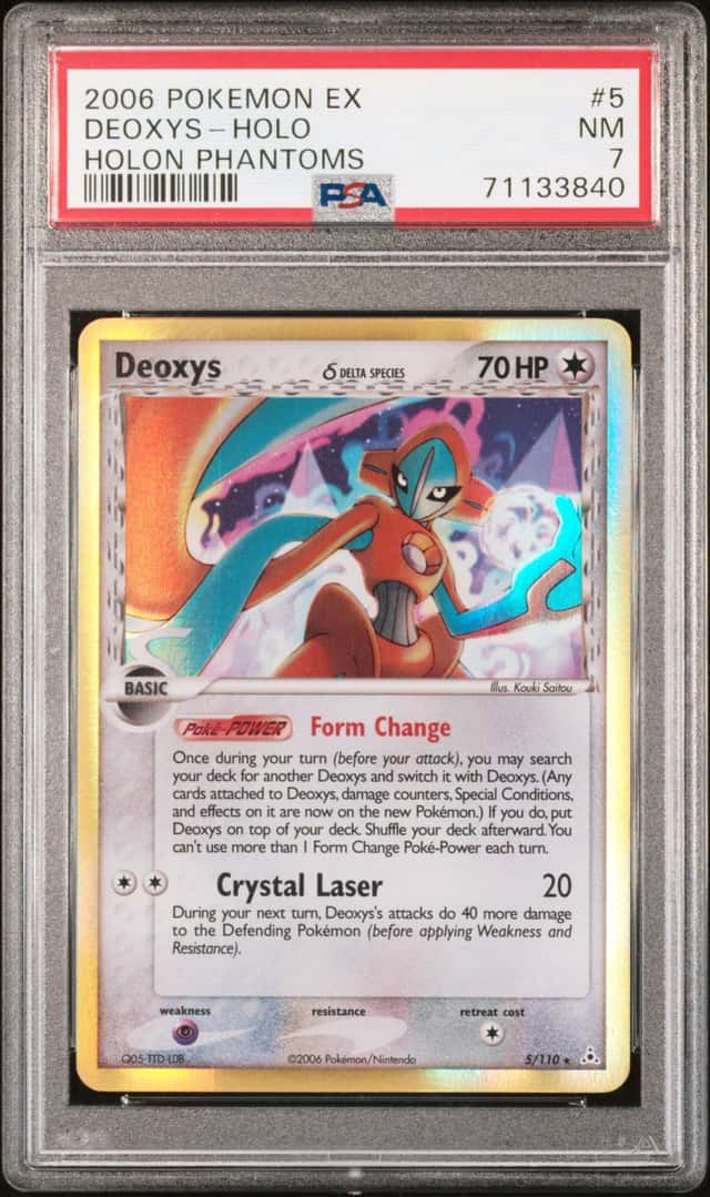 2006 Pokemon EX Holon Phantoms #5 Deoxys Holo PSA 7 NM