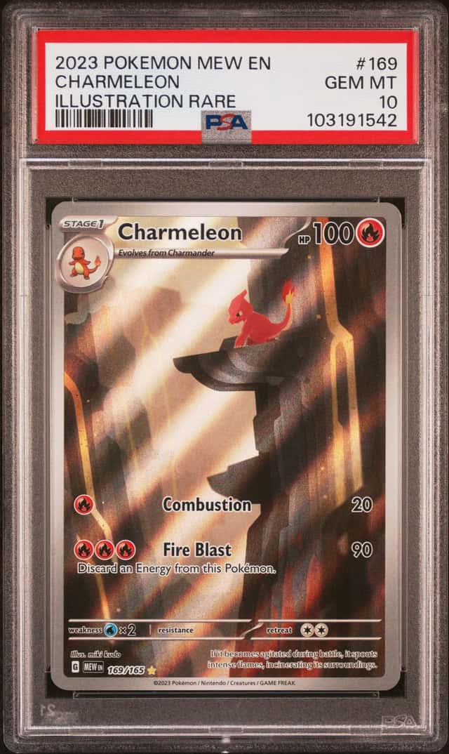 2023 Pokemon Mew En Illustration Rare #169 Charmeleon PSA 10 GEM MINT