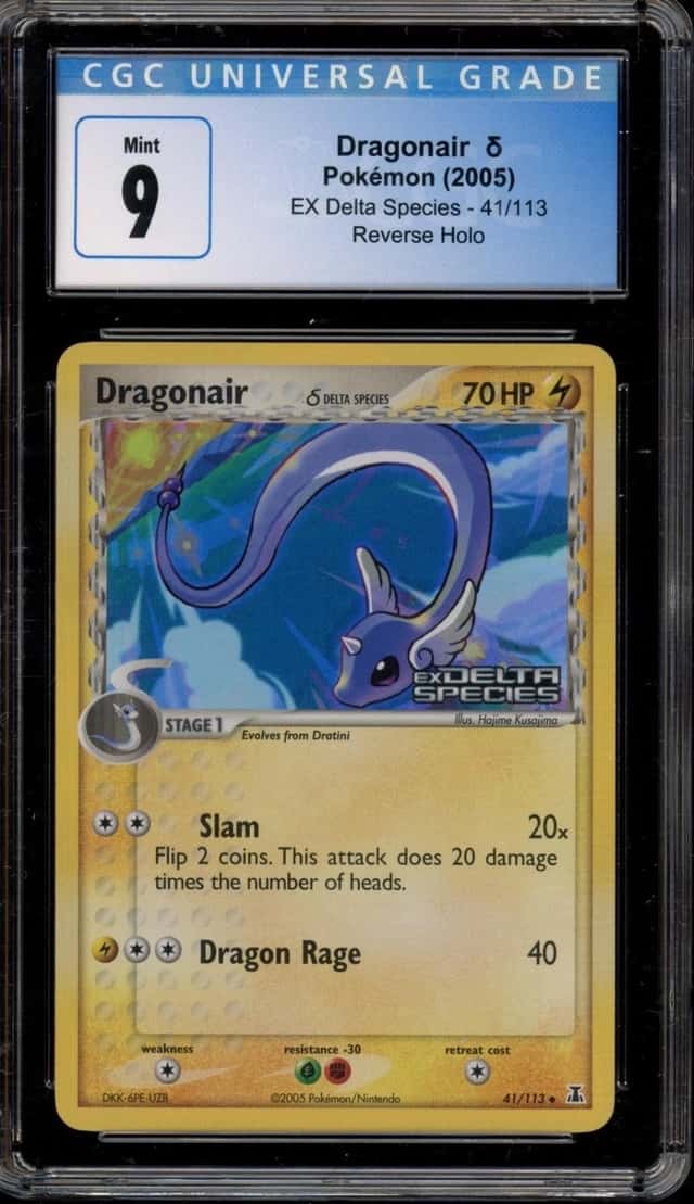 Pokemon Dragonair EX Delta Species 41/113 Reverse Holo CGC 9 Mint