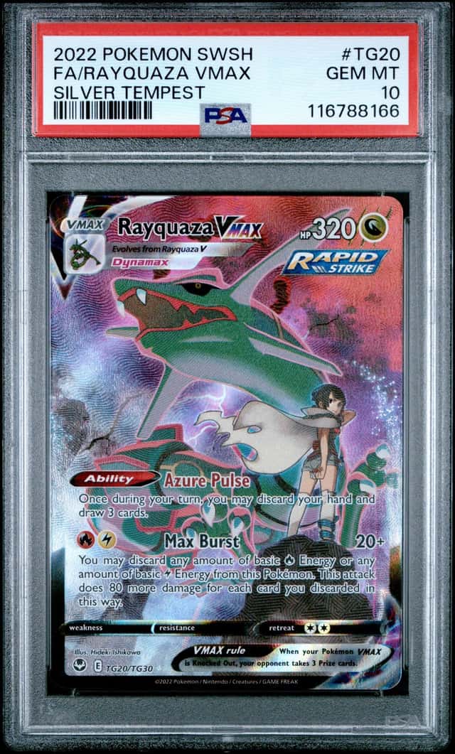 Rayquaza VMAX TG20/TG30 SWSH12 Sword & Shield Silver Tempest PSA 10 Gem Mint