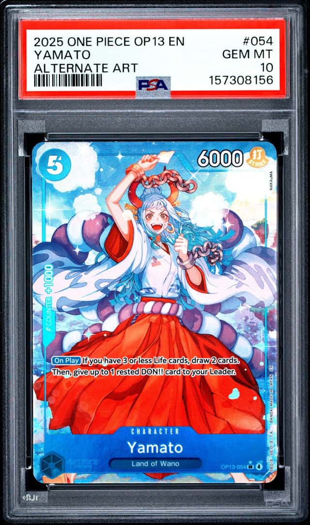 2025 One Piece Carrying On His Will Alternate Art Yamato #OP13-054