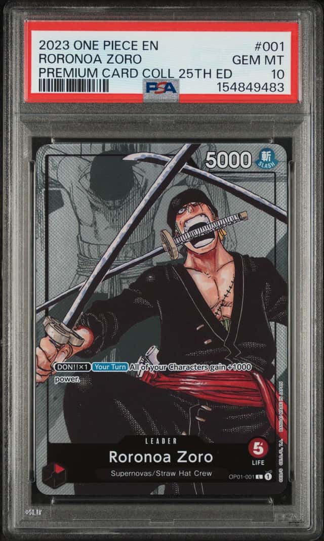 2023 One Piece Premium Collection 25th Edition Roronoa Zoro #OP01-001