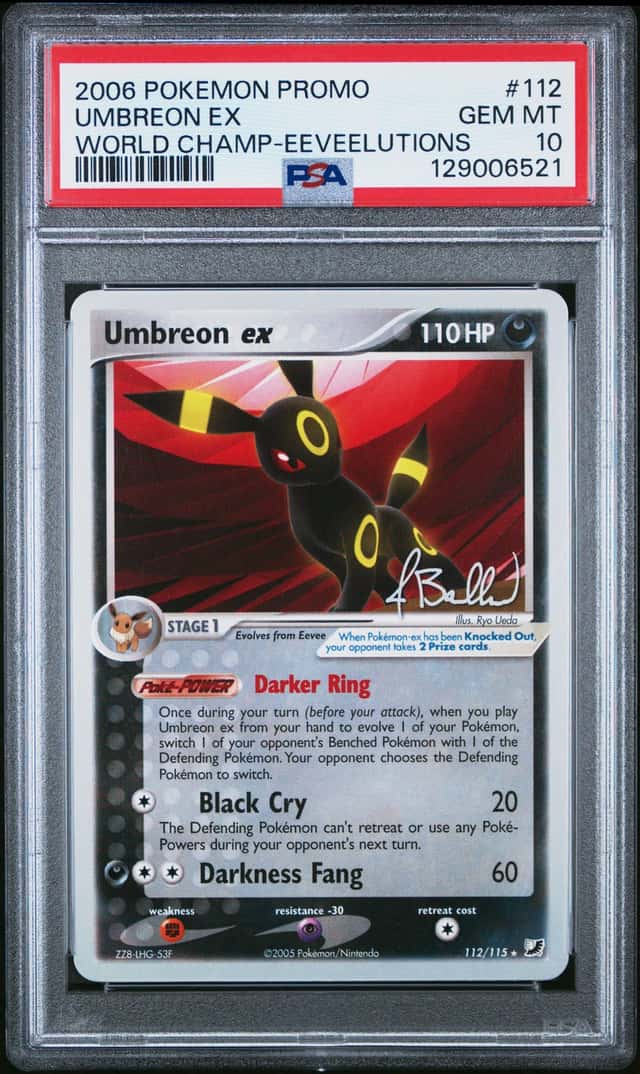 2006 Pokemon World Championship Promo Eeveelutions Jimmy Ballard Umbreon Ex #112