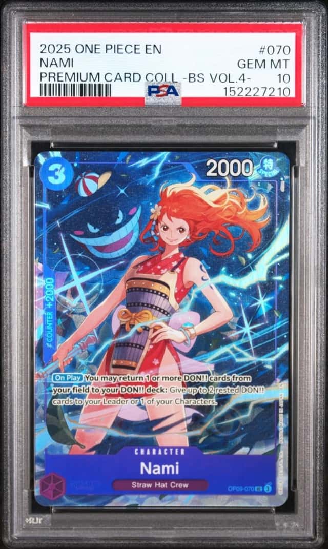 One Piece Premium Card Coll. BS Vol. 4 Volume Nami #070 PSA 10 GEM MINT
