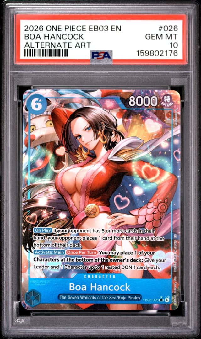 ONE PIECE EB03-EXTRA BOOSTER -ONE PIECE HEROINES EDITION- BOA HANCOCK PSA 10