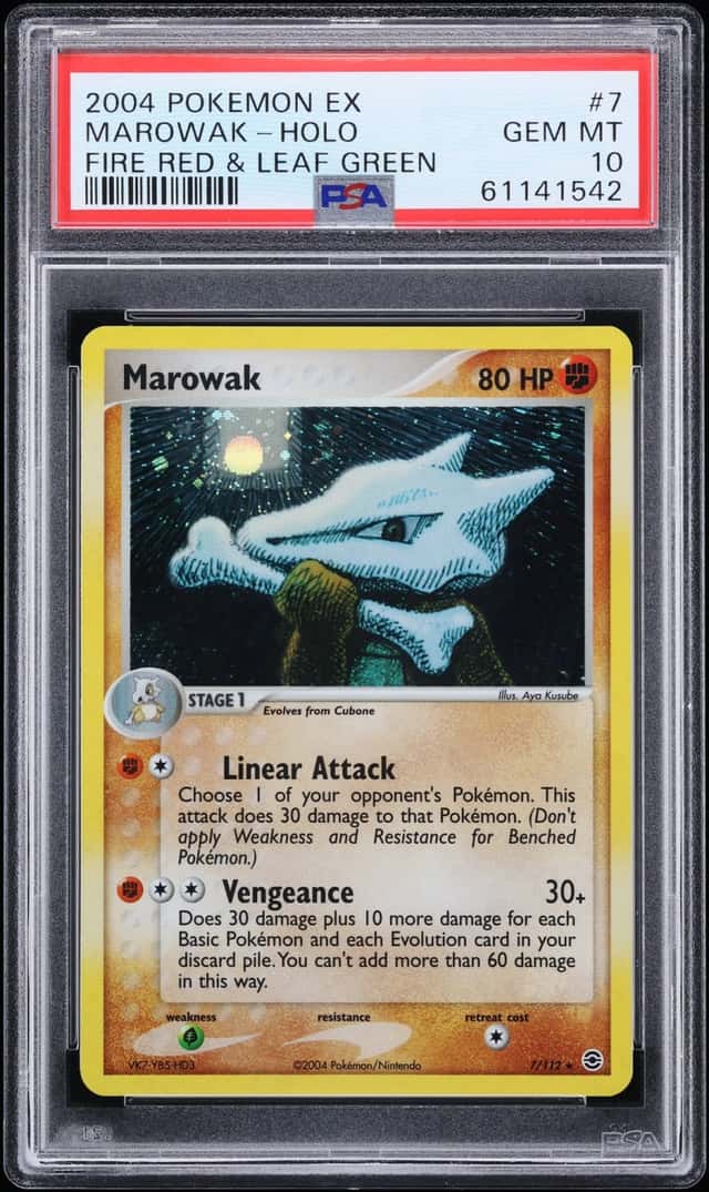 2004 Pokemon EX Fire Red & Leaf Green Holo Marowak #7 PSA 10 GEM MINT