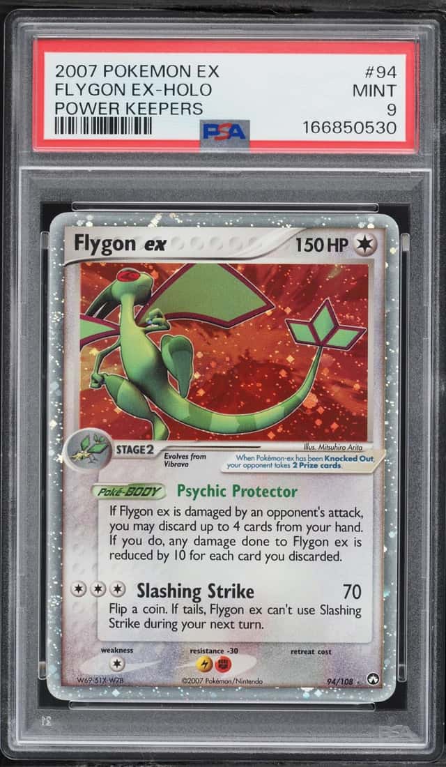 2007 Pokemon EX Power Keepers Holo Flygon Ex #94 PSA 9 MINT