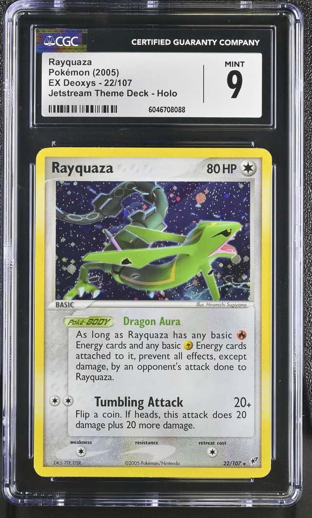 2005 Pokemon EX Deoxys Jetstream Deck Holo Rayquaza #22 CGC 9 MINT