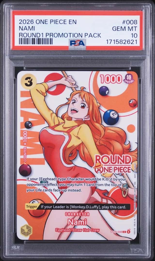 2026 ONE PIECE ROUND1 PROMOTION PACK #008 NAMI PSA 10
