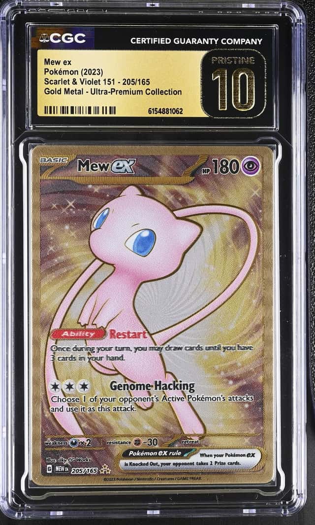 2023 Pokemon MEW EN 151 Ultra Premium UPC #205 Mew ex Gold Metal CGC 10 PRISTINE