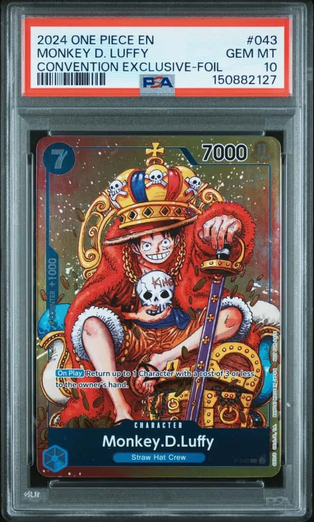 2024 One Piece Promos Monkey D. Luffy Convention Exclusive-Foil PSA 10 #043