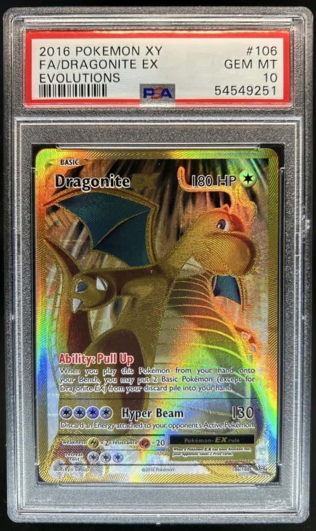 2016 Pokemon XY Evolutions Dragonite #106/108 PSA 10 GEM MINT
