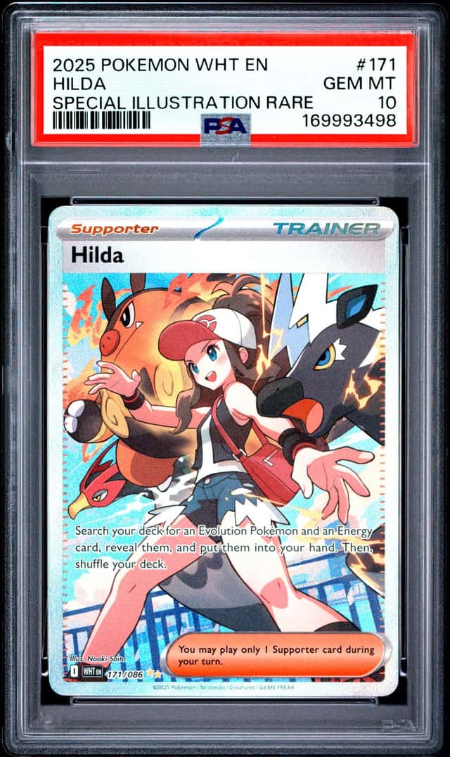 2025 Pokemon WHT EN-White Flare Hilda Special Illustration Rare PSA 10 #171