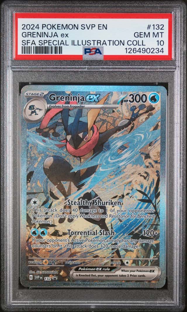 2024 POKEMON GRENINJA ex SFA SPECIAL ILLUSTRATION COLL SVP BSP #132 PSA 10