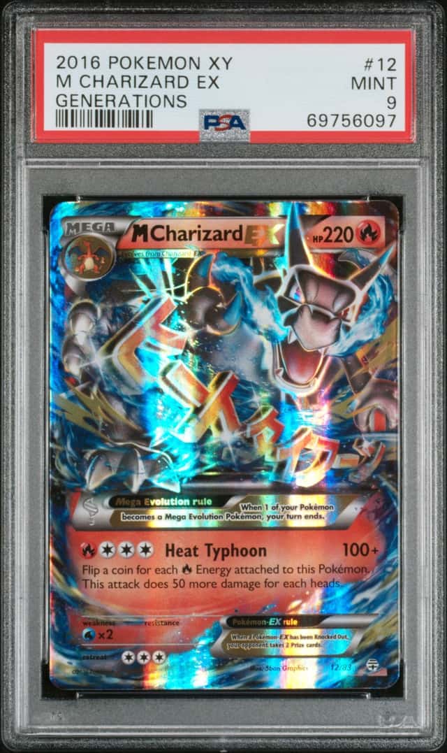 M CHARIZARD EX 2016 POKEMON XY GENERATIONS #12 PSA 9 MINT