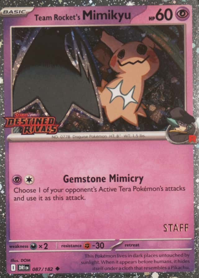 Non-Holo · Prerelease · Staff