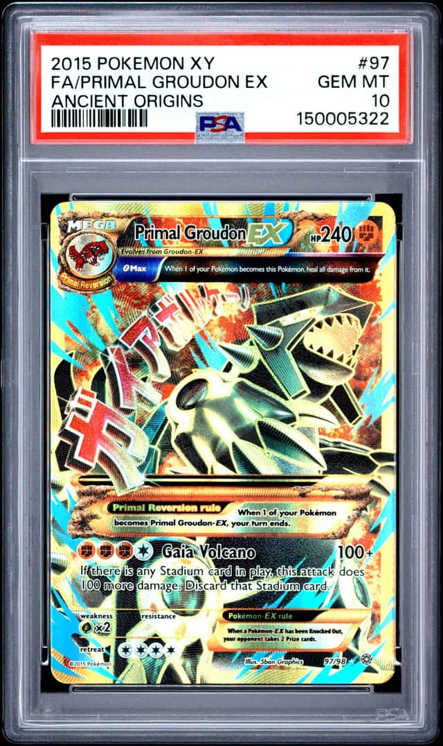 Primal Groudon ex #97 XY Ancient Origins 2015 Pokemon PSA 10