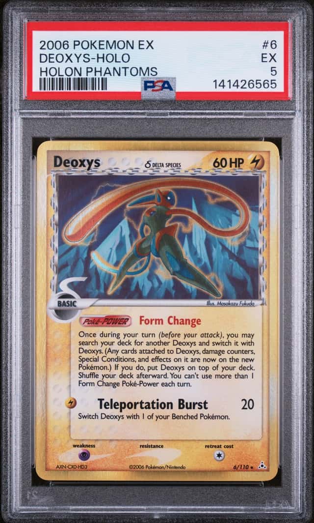 2006 POKEMON JAPANESE HOLON PHANTOMS 1ST EDITION #022 DEOXYS-HOLO PSA 5