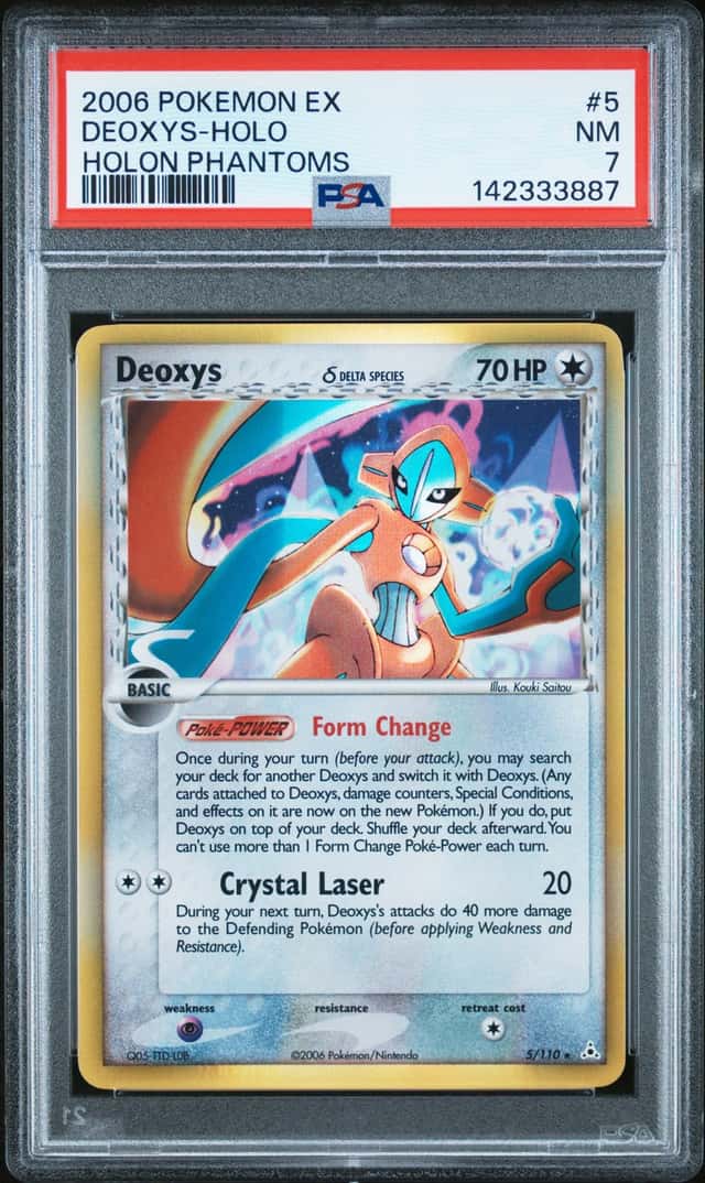 2006 Pokémon EX Holon Phantoms Deoxys Holo #5 PSA 7 NM Delta Species Rare