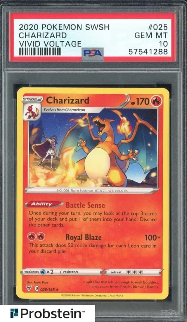 2020 Pokemon SWSH Vivid Voltage #025 Charizard PSA 10 GEM MINT