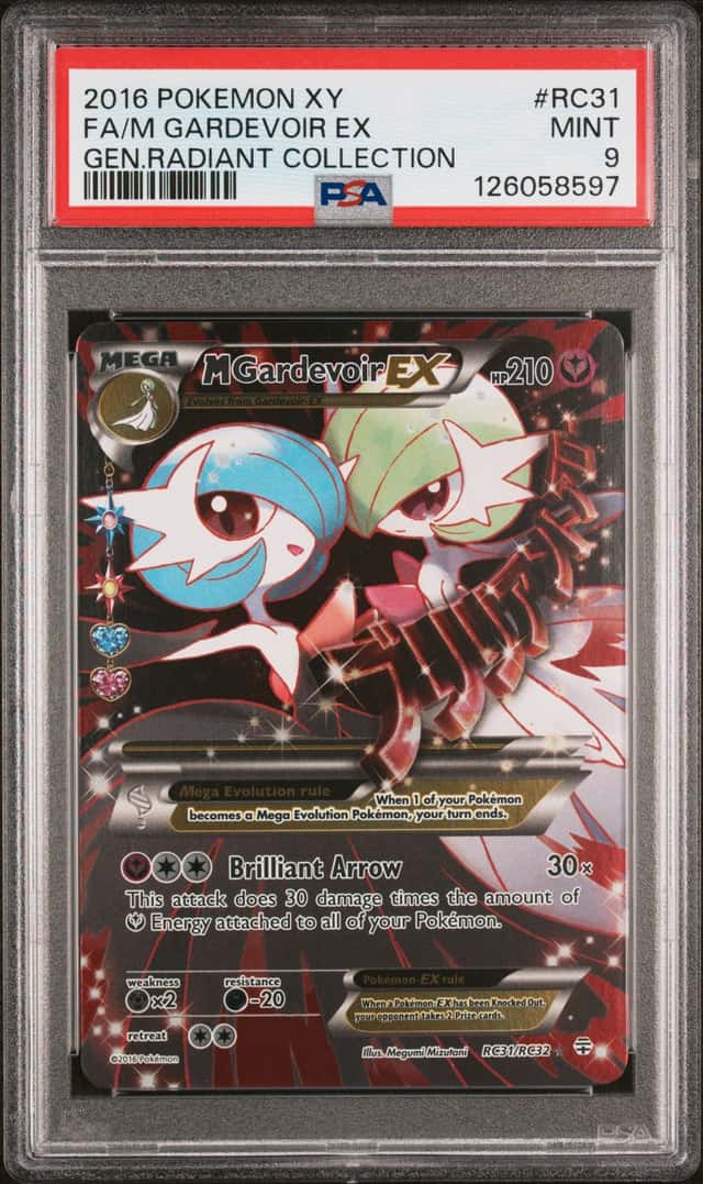 2016 Pokemon XY Gen. Radiant Collection #RC31 FA M Gardevoir Ex PSA 9 MINT