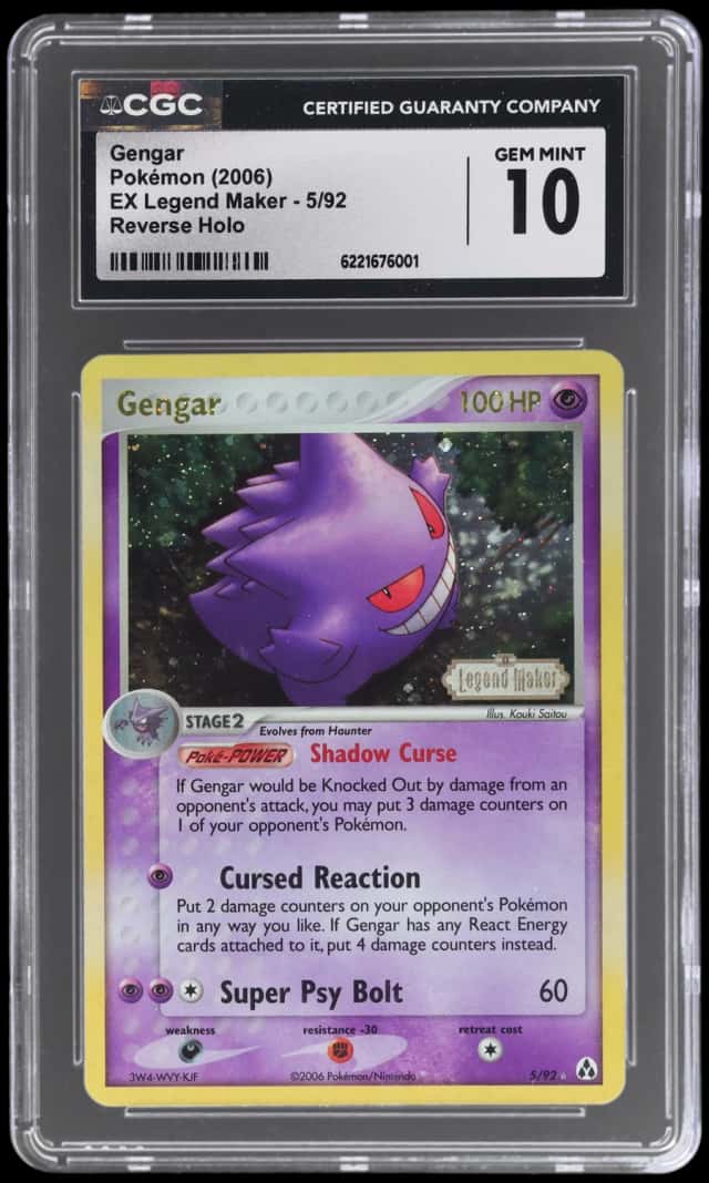 2006 Pokemon Ex Legend Maker Reverse Holo Gengar #5