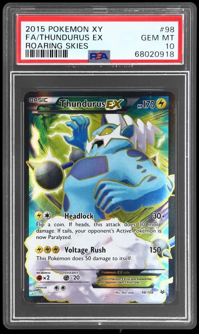2015 Pokemon XY Roaring Skies Thundurus Ex #98