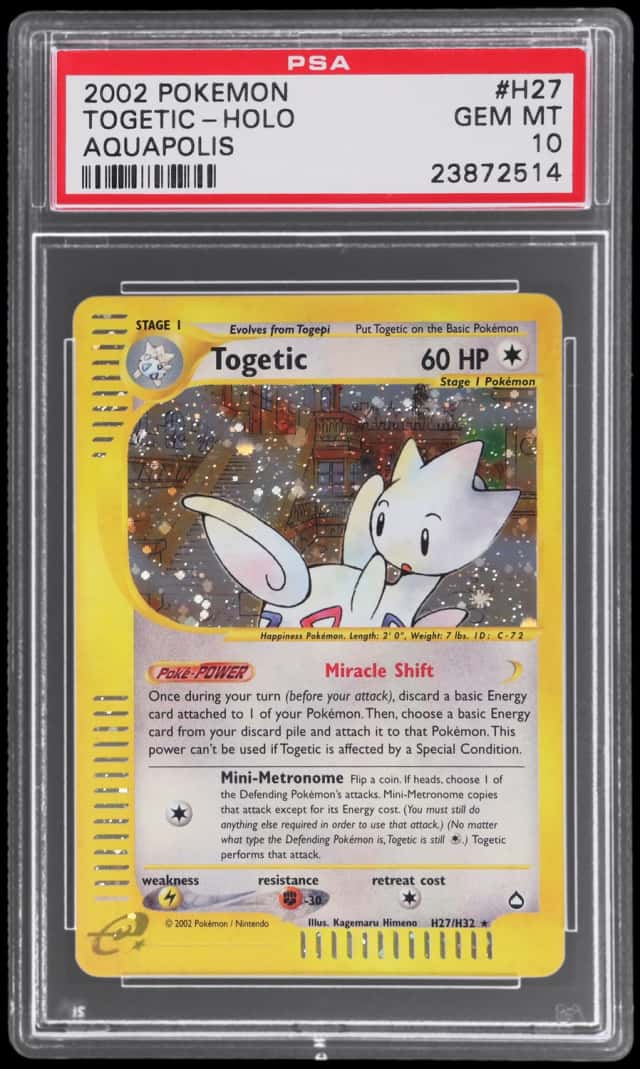 2003 Pokemon Aquapolis Holo Togetic #H27
