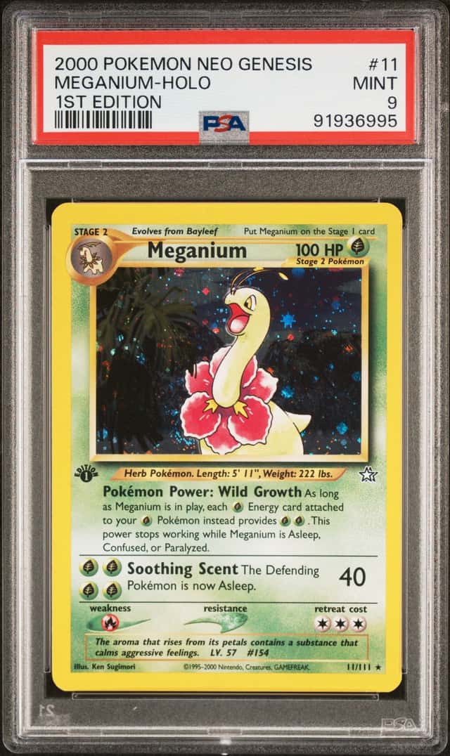 2000 Pokemon Neo Genesis 1st Edition Holo Meganium #11