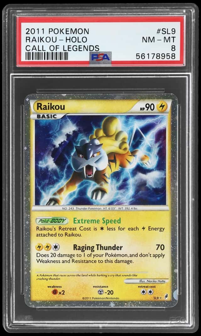 2011 Pokemon Call of Legends Holo Raikou #SL9