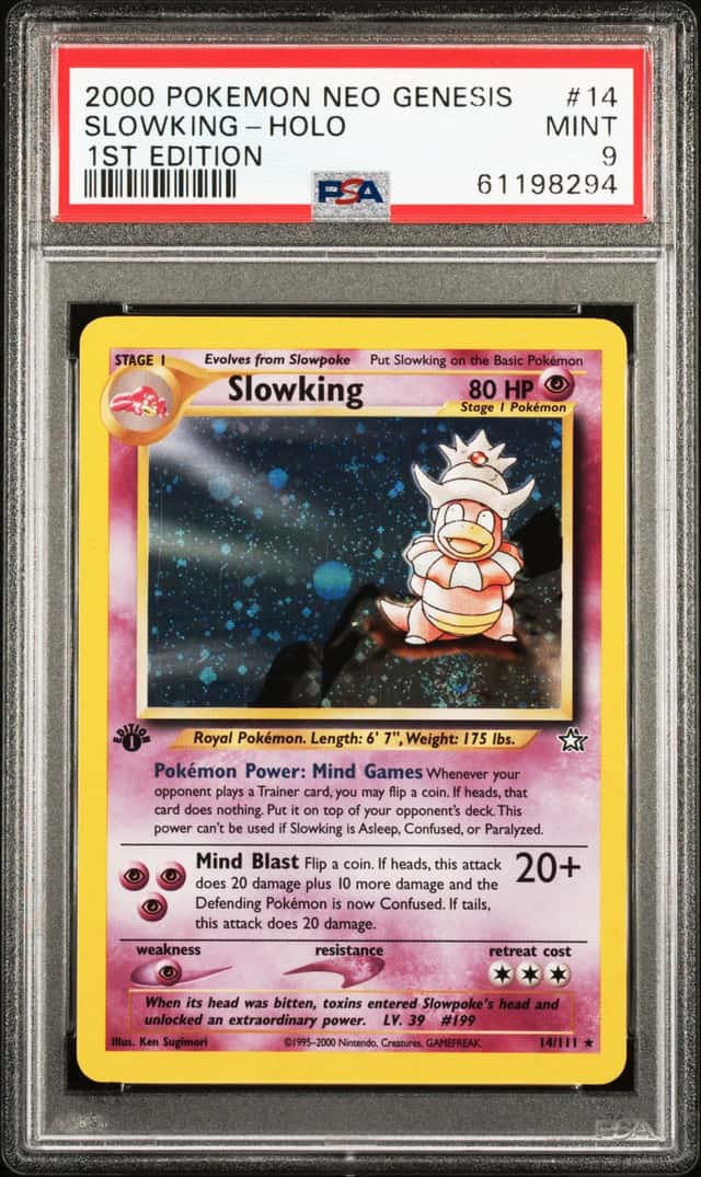 2000 Pokemon Neo Genesis 1st Edition Holo Slowking #14