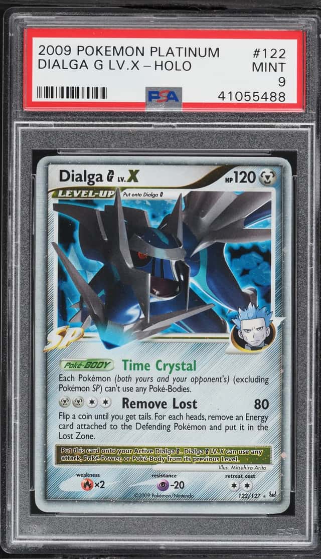 2009 Pokemon Platinum Holo Dialga G LV.X #122 PSA 9 MINT