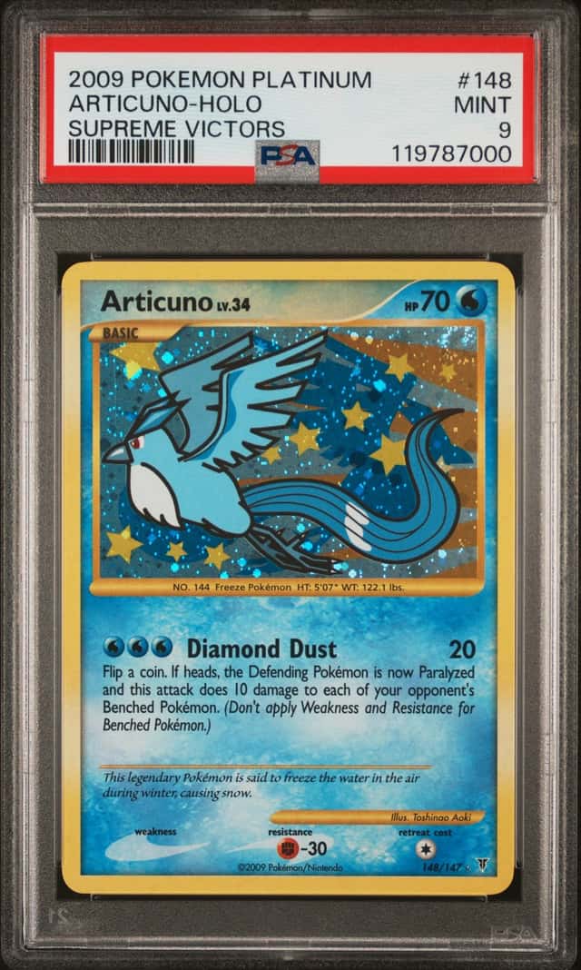 2009 Pokemon Platinum Supreme Victors Holo Articuno #148 PSA 9 MINT