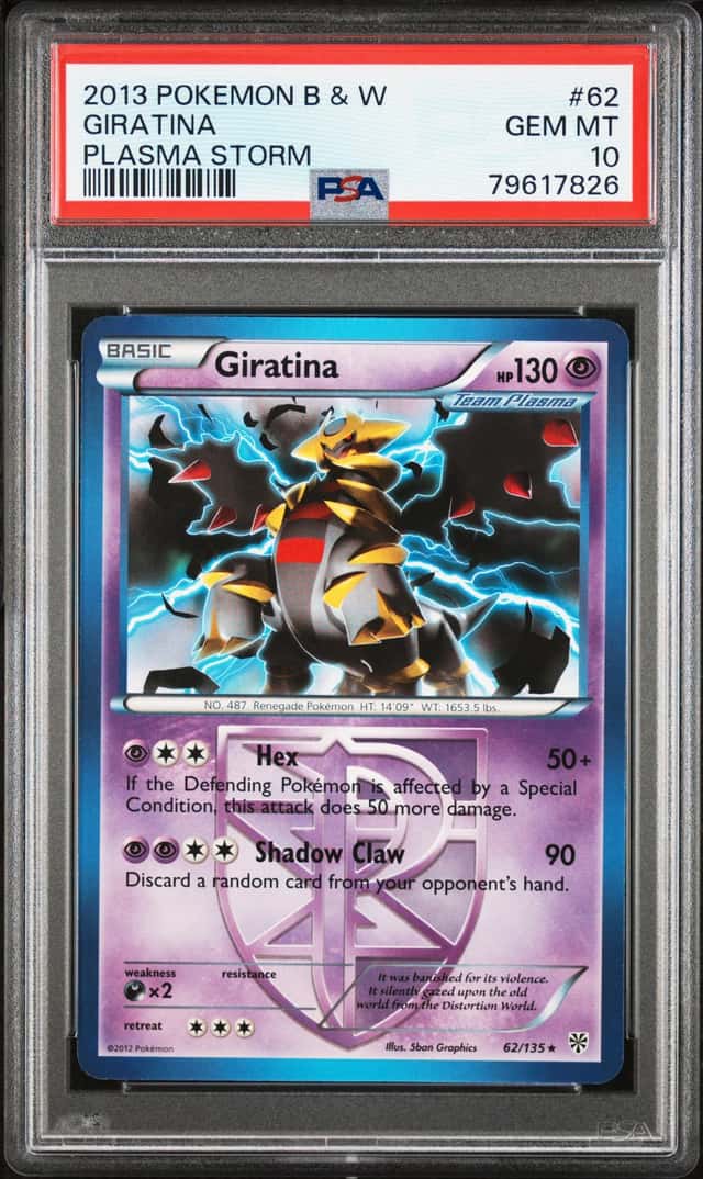 2013 Pokemon Black & White Plasma Storm Giratina #62 PSA 10 GEM MINT