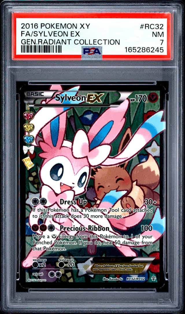 2016 Pokemon XY Generations Radiant Collection Full Art Sylveon EX #RC32 PSA 7 NRMT