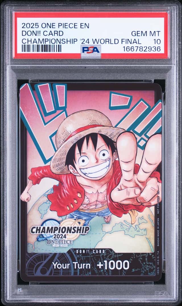 2025 ONE PIECE EN CHAMPIONSHIP '24 WORLD FINAL DON!! CARD LUFFY PSA 10 GEM MINT
