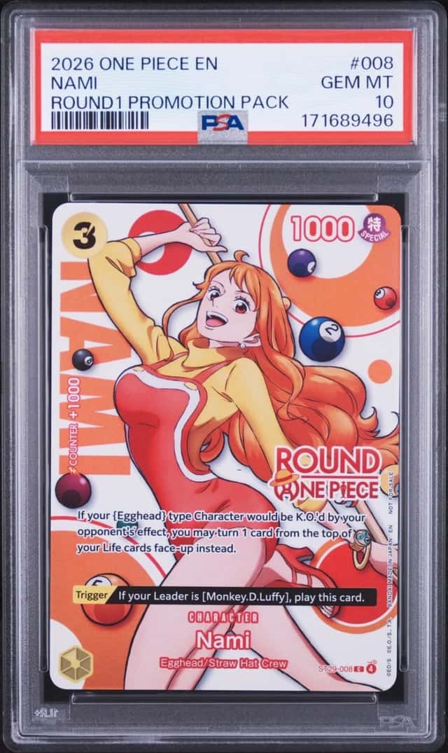 2026 ONE PIECE ROUND1 PROMOTION PACK #008 NAMI PSA 10