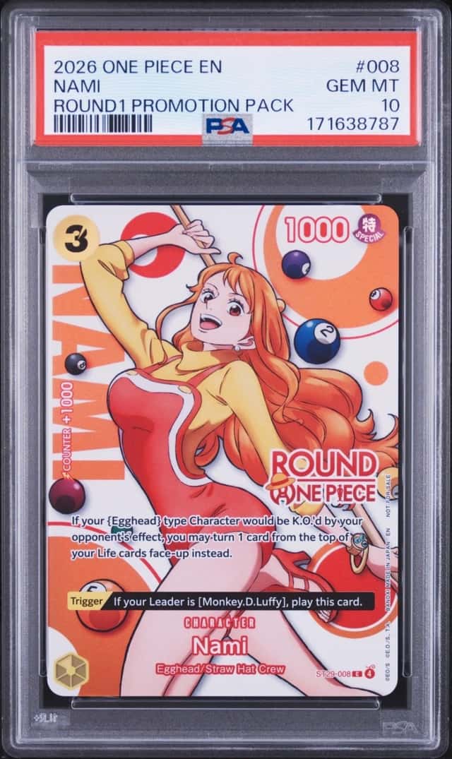 2026 ONE PIECE ROUND1 PROMOTION PACK #008 NAMI PSA 10