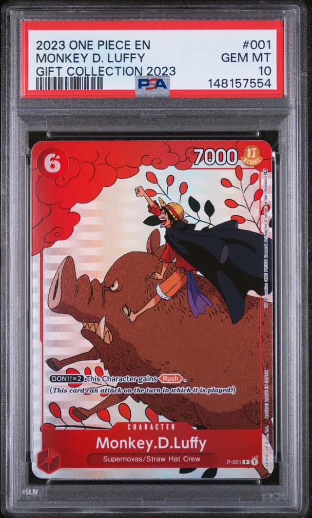 PSA 10 Monkey.D.Luffy (Gift 2023) P-001 One Piece Promo