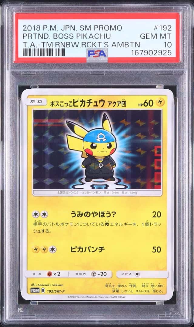 Pretend Boss Pikachu Team Aqua